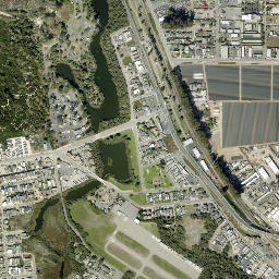 Oceano Beach California High Resolution Satellite Map