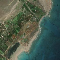 Satellite view of Crete Xerokambos