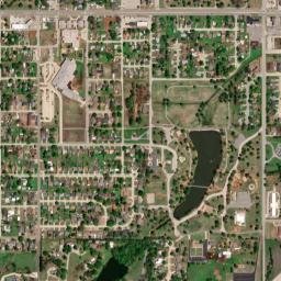 Chickasha OklahomaShannon Springs Park High Resolution Satellite Map