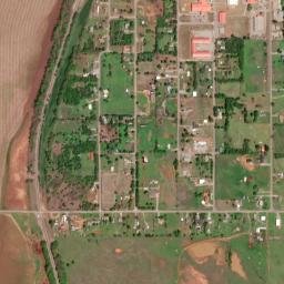 Ninnekah map(satellite map)