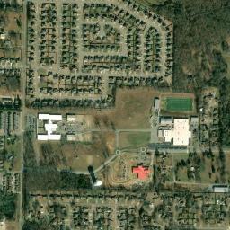 Satellite view of Rolling Hills Country Club