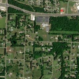 Country Lane Arkansas High Resolution Satellite Map