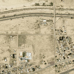 Yermo California High Resolution Satellite Map