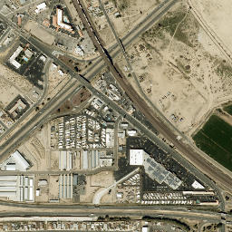 Montara Road & Interstate 40 & U.S. Route High Resolution Satellite Map