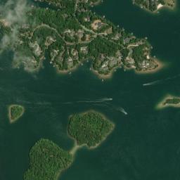 Satellite view of Keowee Springs Golf Course