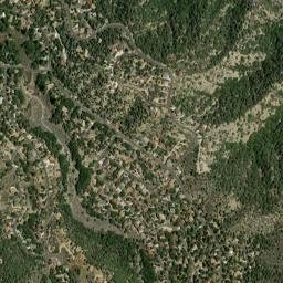 Pine Mountain Club map(satellite map)