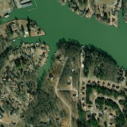 Lake Coves Alabama High Resolution Satellite Map
