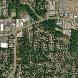 Secluded Hills Arkansas High Resolution Satellite Map