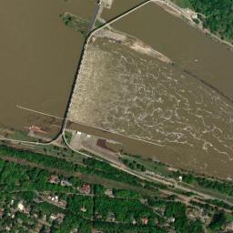 Satellite view of Rebsamen Golf Course