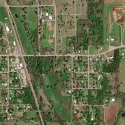 Holly A Street Rush Springs OK High Resolution Satellite Map
