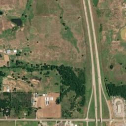 Oklahoma 29 & Interstate 35, Wynnewood High Resolution Satellite Map