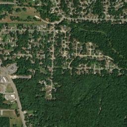 Bryant Oaks Arkansas High Resolution Satellite Map