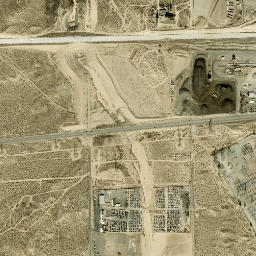 Mojave Heights California High Resolution Satellite Map