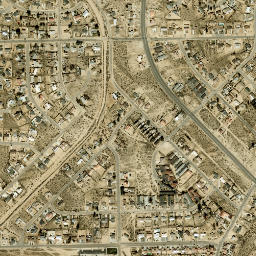 The Village California High Resolution Satellite Map