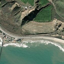 Muscle Shoals California High Resolution Satellite Map