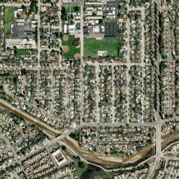 Community Center California High Resolution Satellite Map