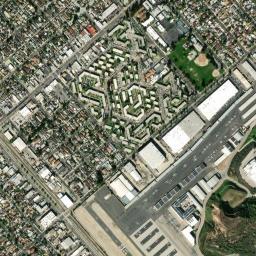 Satellite view of Hansen Dam Municipal Golf Course