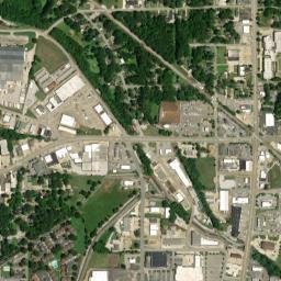 116-198 North Park Street, Tupelo, MS High Resolution Satellite Map