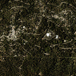 Twin Peaks California High Resolution Satellite Map