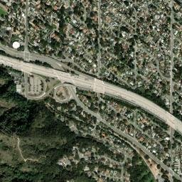 Highway Highlands California High Resolution Satellite Map