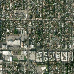 Satellite view of Van Nuys Golf Course