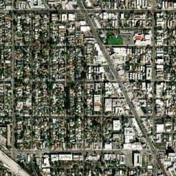 North Hollywood map(satellite map)