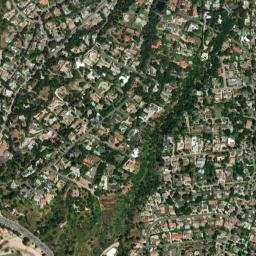 Kinneloa Mesa California High Resolution Satellite Map