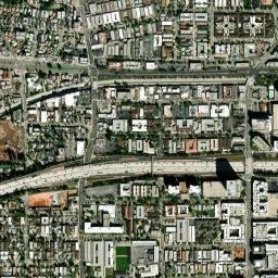 North Glendale California High Resolution Satellite Map