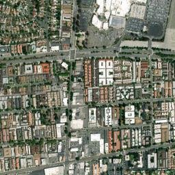 West Arcadia California High Resolution Satellite Map