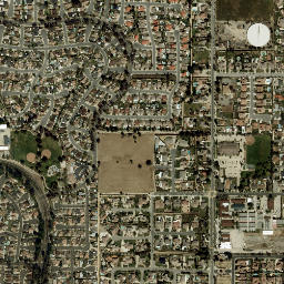 Etiwanda California High Resolution Satellite Map