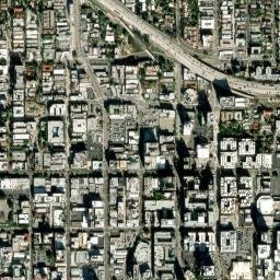 Hollywood map(satellite map)