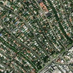 Beverly Hills map(satellite map)