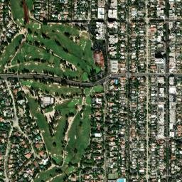 Larchmont Village California High Resolution Satellite Map