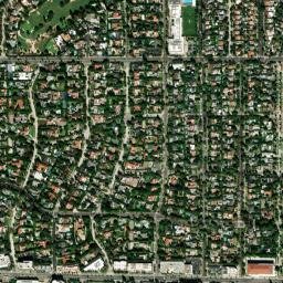 Hancock Park California High Resolution Satellite Map