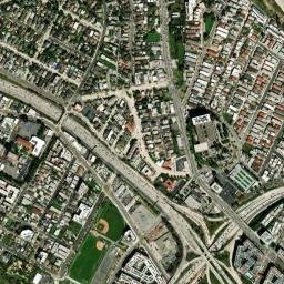 Angelino Heights California High Resolution Satellite Map