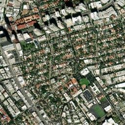 Westwood Village California High Resolution Satellite Map