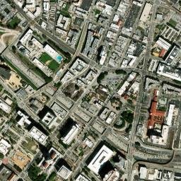 202 North Hill Street Los Angeles CA High Resolution Satellite Map