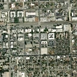 Pomona California High Resolution Satellite Map