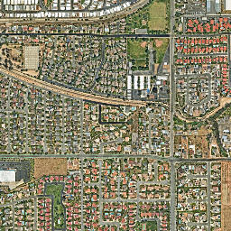 Warner California High Resolution Satellite Map