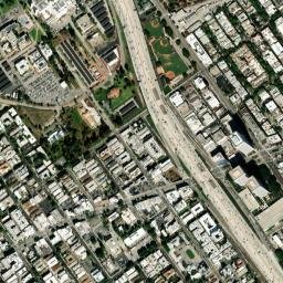 West Los Angeles California High Resolution Satellite Map