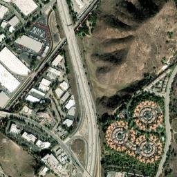 Spadra California High Resolution Satellite Map