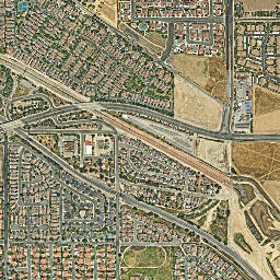 Bryn Mawr California High Resolution Satellite Map