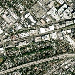 Sawtelle California High Resolution Satellite Map