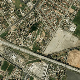 Ennis California High Resolution Satellite Map