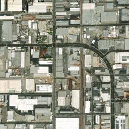 Vernon California High Resolution Satellite Map