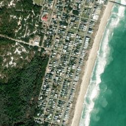 Kure Beach map(satellite map)