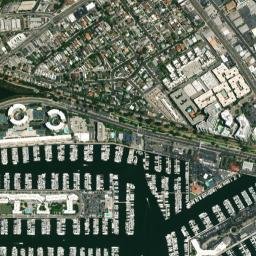 Marina del Rey map(satellite map)