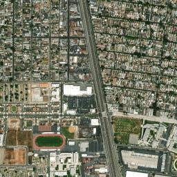 Jordan Downs California High Resolution Satellite Map