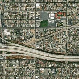 South Los Angeles California High Resolution Satellite Map