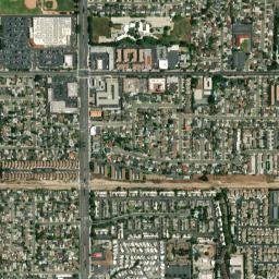 Des Moines California High Resolution Satellite Map